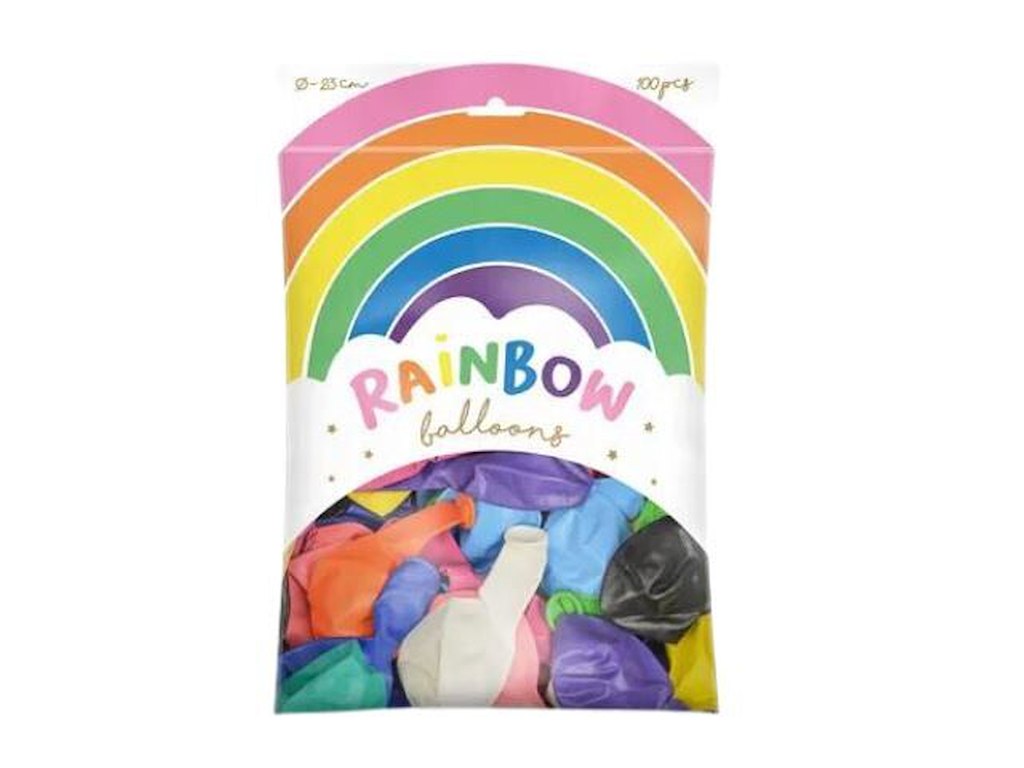 Balloner Ø23cm mix Pastelfarver