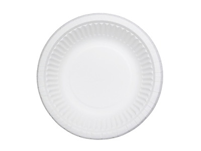 Paptallerken Catersource Ø19cm dyb 400 ml clay-coated Hvid