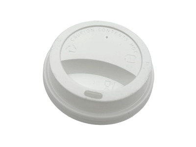 Drikkelåg Plast Ø90xH20mm Til Kaffebæger Hvid