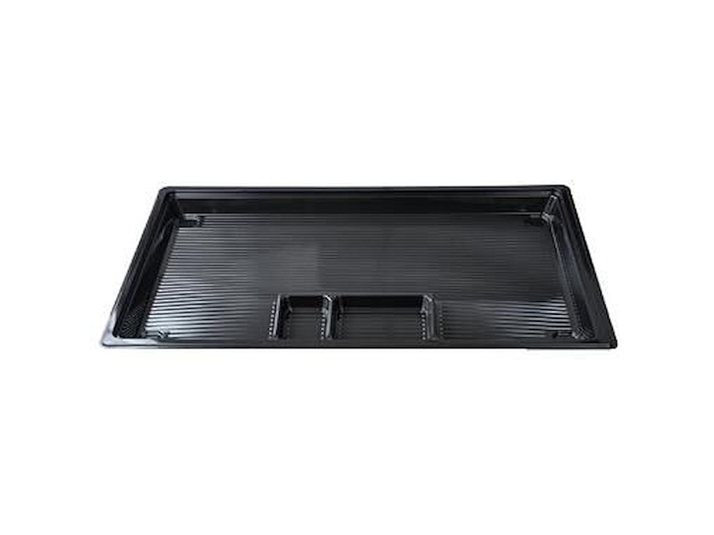 Sushibakke 1-rum Stor/2-rum Små 500x280x28 mm APET Sort