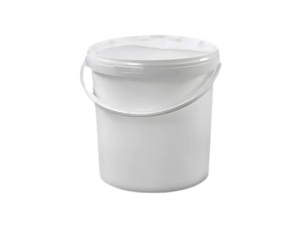 Spand 10 ltr ø26,5 cm med hank/låg Plast Hvid