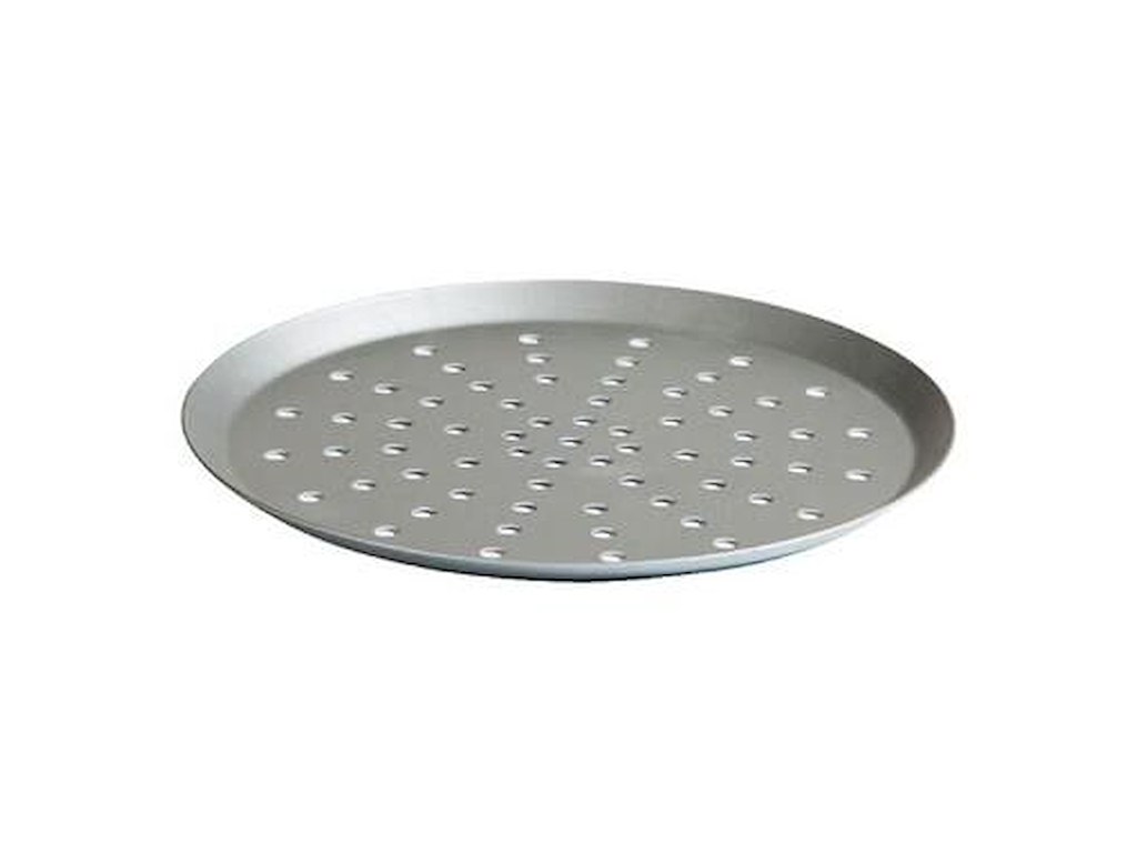 Pizzapan Ø29x1.3 cm med Kant Perforeret Aluminium