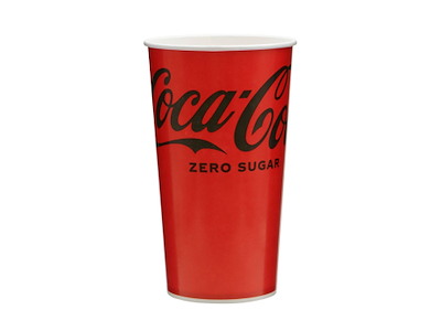 Papbæger 80 cl Coca Cola Ø105x180 mm Kolddriksbæger