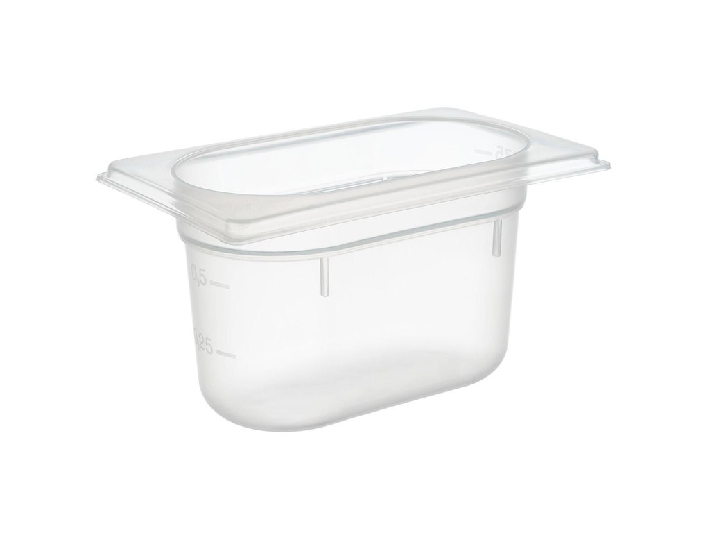 Kantine 1/9 GN 1 ltr 17.6x10.8x10 cm Polypropylen Klar