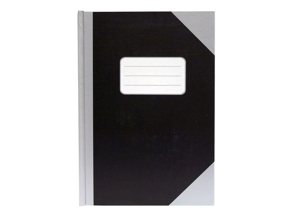 Kinabog A5 Linjeret Sølv