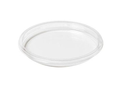Plastlåg Ø116 mm RPET Klar til Bæger Crystal Deli