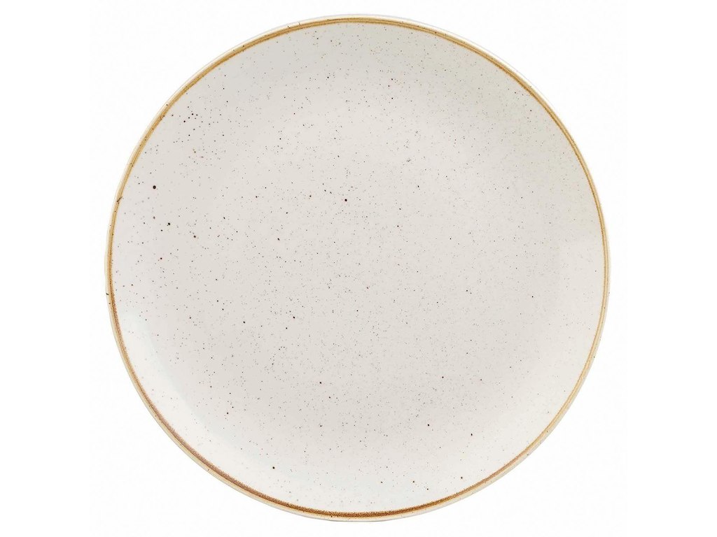 Tallerken Coupe Stonecast Ø21.7 cm Porcelæn Vanilje