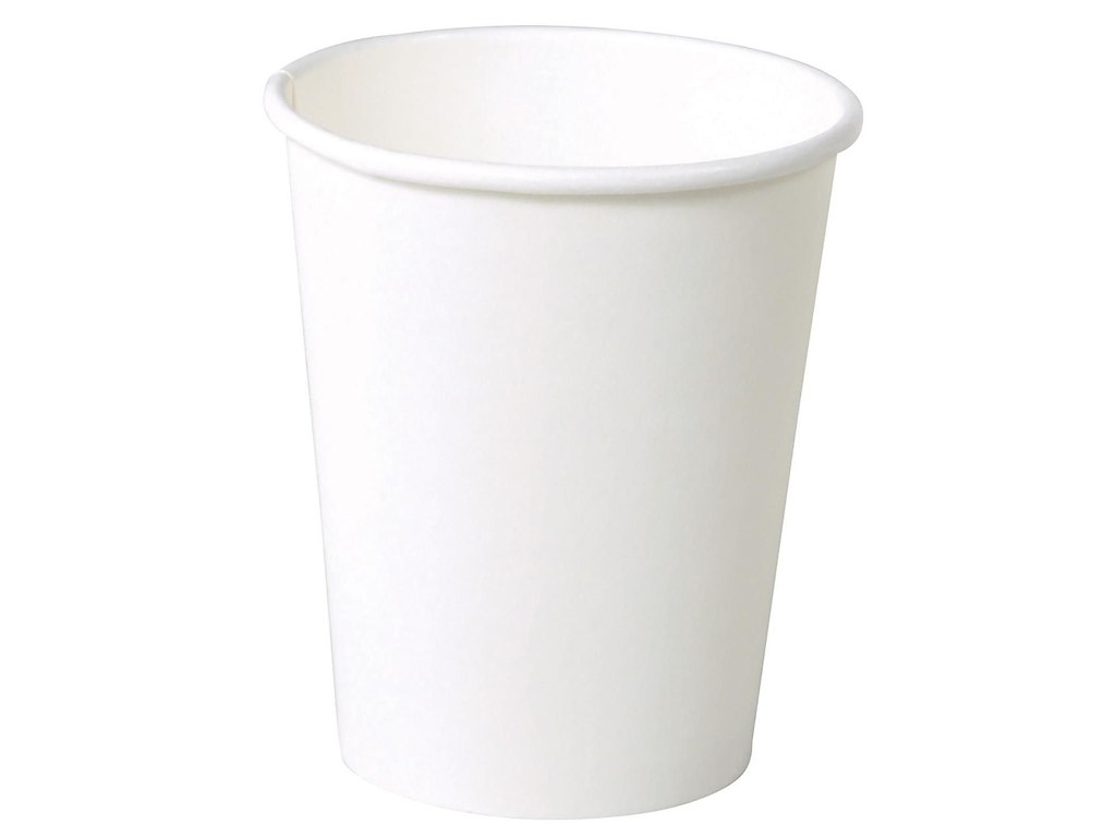 Kaffebæger Pap Ø80xH90mm 25cl 8oz Single Wall Hvid