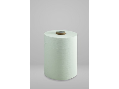 Håndklæderulle 2-lag H19.5cmx140m Nyfiber med hylse Hvid