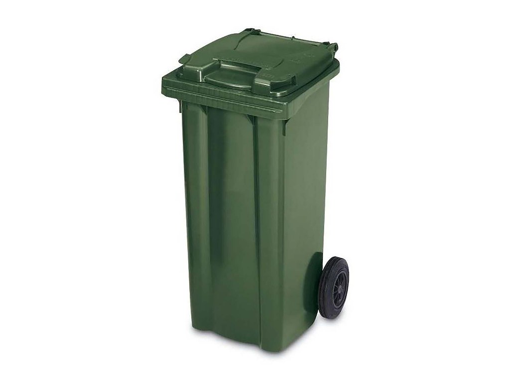 Affaldscontainer 80 ltr 2-hjulet Grøn