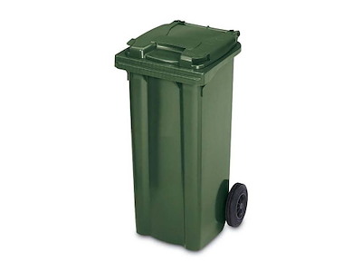 Affaldscontainer 80 ltr 2-hjulet Grøn