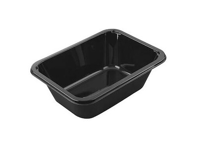 Bakke 1-rum 2187-1O 920 ml 187x137x60 mm CPET Sort