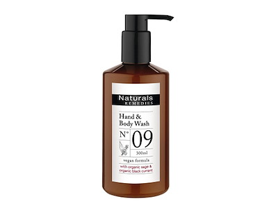 Sæbe Naturals Remedies 09 Hand & Body Wash med pumpe 300 ml Brun