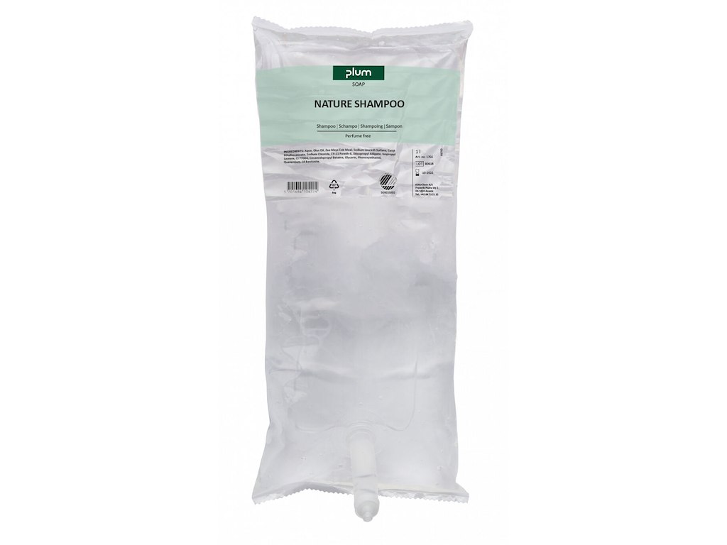 Shampoo Plum Nature 1ltr Svanemærket uden Parfume til CombiPlum Disp.
