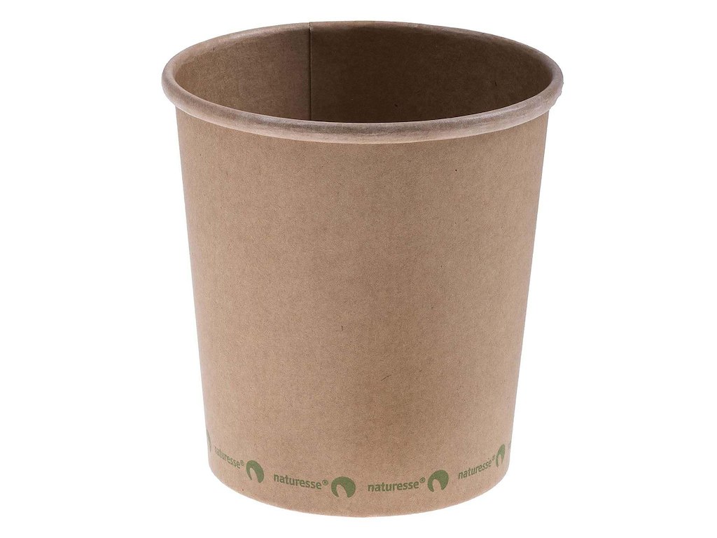 Bæger Pap/CPLA Soup-To-Go 480 ml 16 oz Ø98x102mm Bionedbrydelig Brun