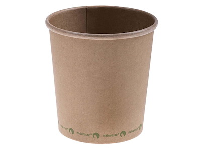 Bæger Pap/CPLA Soup-To-Go 480 ml 16 oz Ø98x102mm Bionedbrydelig Brun