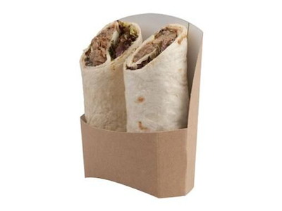 Bæger Wrap 40x110 mm Karton Brun/Hvid