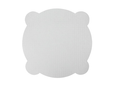 Pizzarondel Ø30.48xH0.032cm Pap med ører hvid