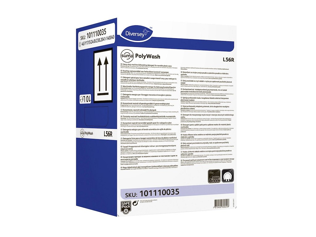 Maskinopvask Flydende Suma PolyWash L56R SafePack 10ltr u. Klor t. genanv. plast