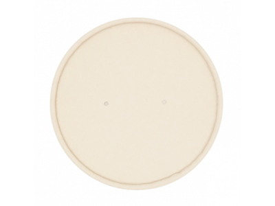 Låg rund Ø185 mm bambuspapir/PE-belagt til salatbæger 1300 ml Brun