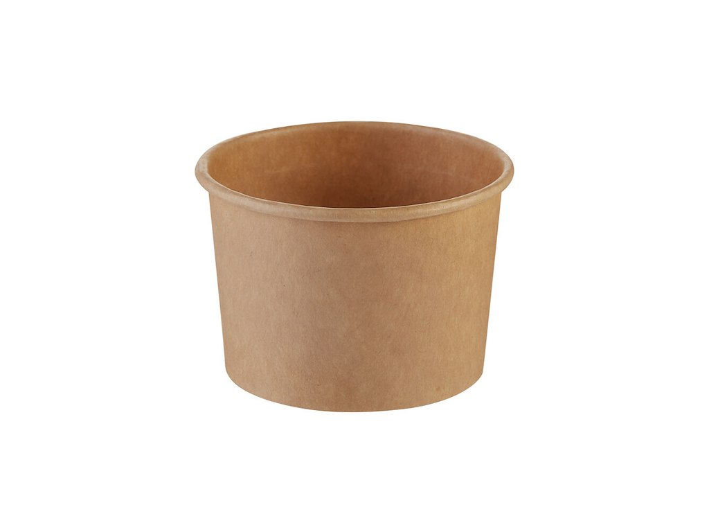 Bæger rundt 150 ml 5 oz Delicup Ø90 x 48 mm kraft pap/PE Brun
