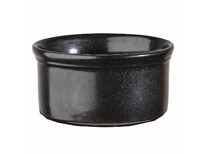 Ramekin Cookware 19.5 cl Ø9 cm Porcelæn Metallic sort