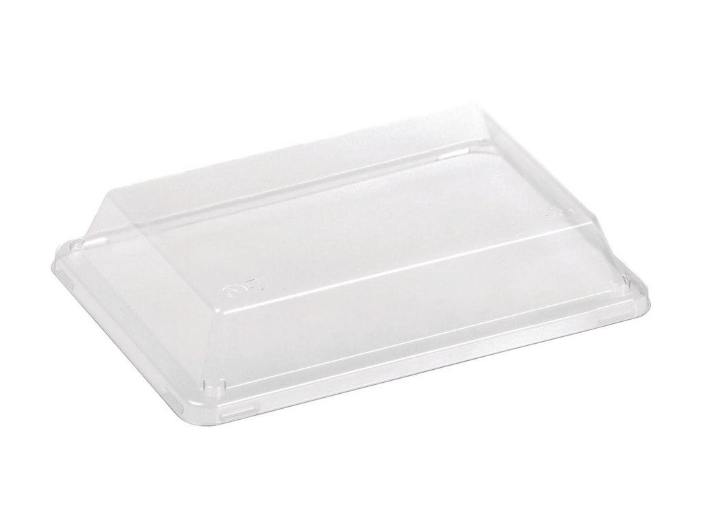 Plastlåg L18.5xB12.8xH3cm PLA Klar til Sushibakke