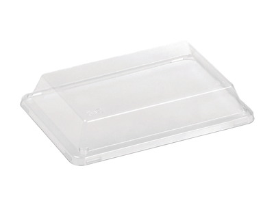 Plastlåg L18.5xB12.8xH3cm PLA Klar til Sushibakke