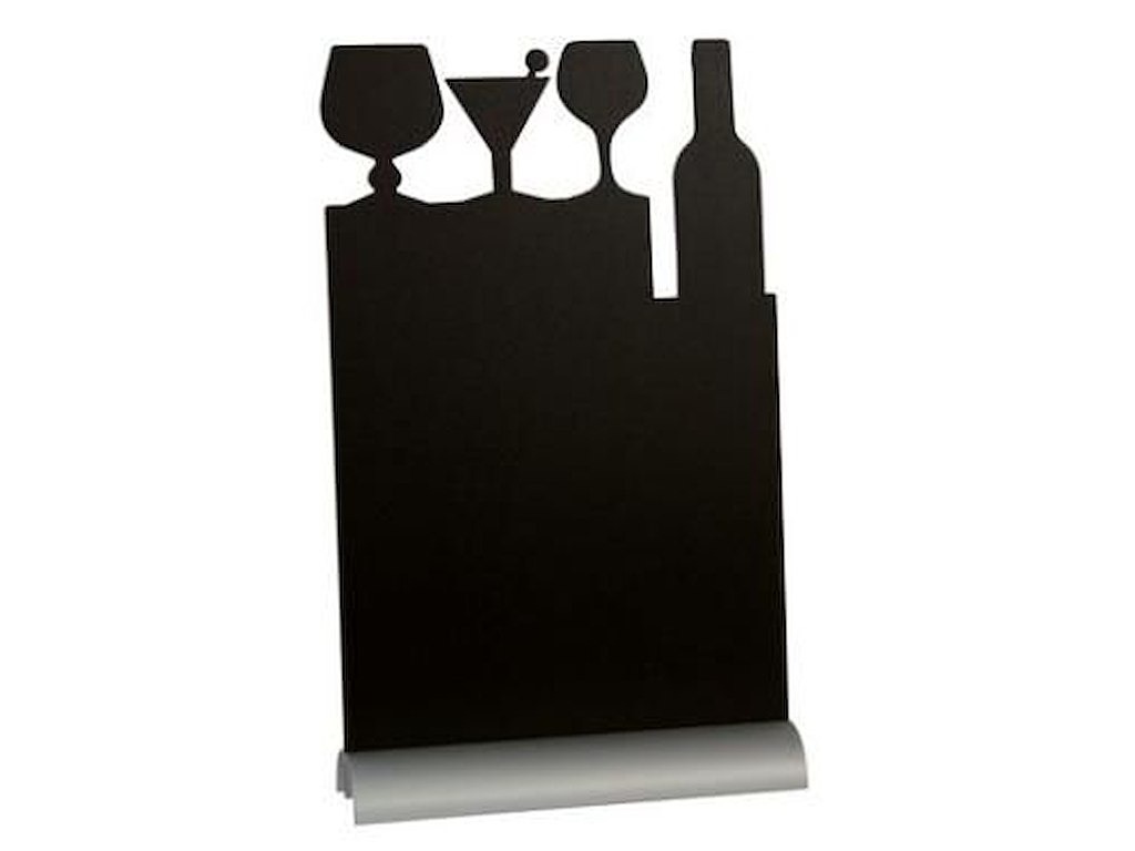 Tavle Skilt Securit Cocktail 26x37 cm med Hvid tuschpen med Alu fod