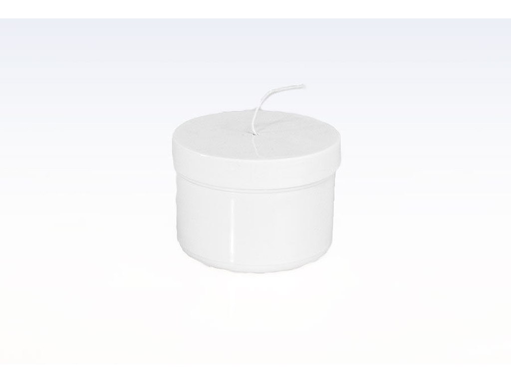 Snøregarn Drug Twine 3/14 50g ca. 115m Hvid Poleret/Bleget hør i plastdåse