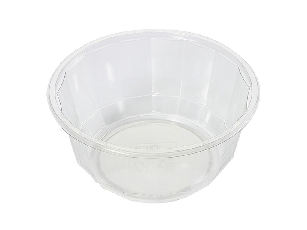 Plastskål Bowl Diamond 1428 ml Ø188x87 mm RPET Klar
