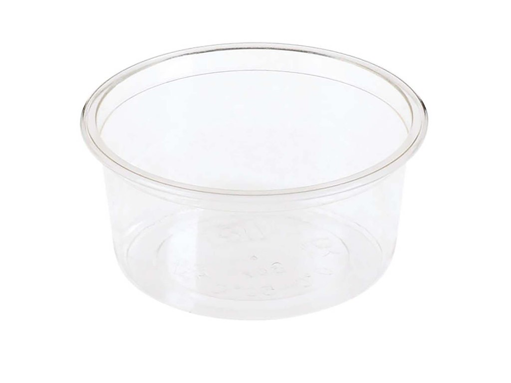 Dressingbæger 90 ml 3 oz Souffle cup Ø76 mm x 35 mm PLA Bionedbrydelig Klar