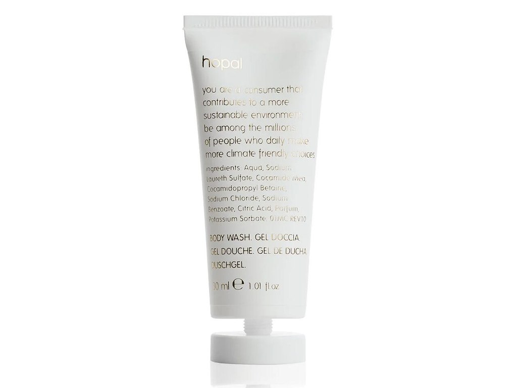 Sæbe Flydende Body Wash HOPAL Tube med Knæklåg Svanemærket 30 ml