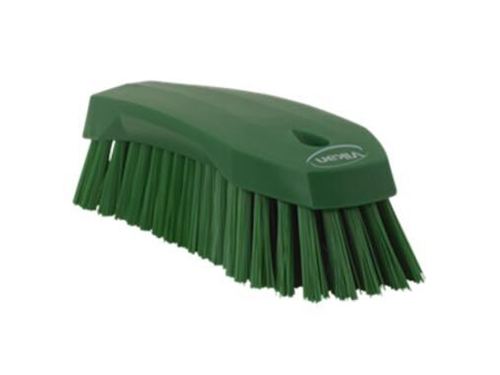 Håndbørste Vikan stiv L L20cm grøn
