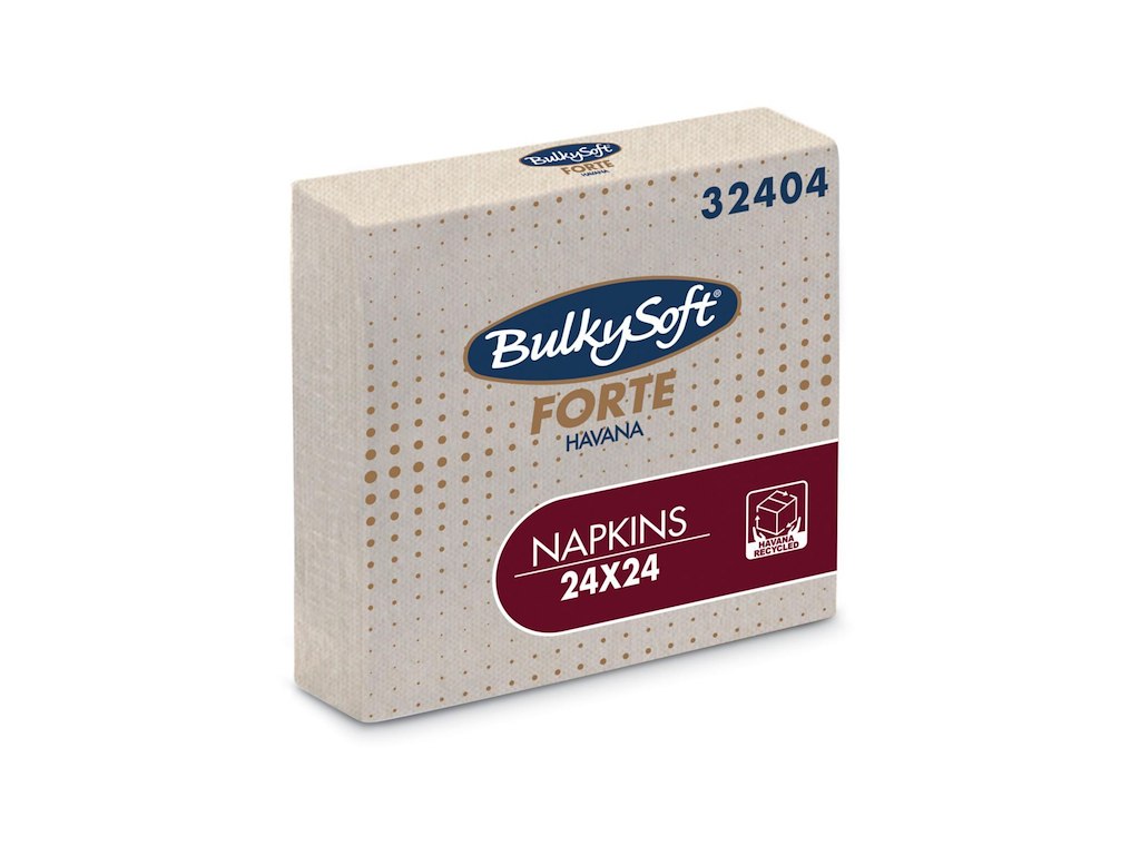 Serviet Bulkysoft 24x24cm 2-lag Natur