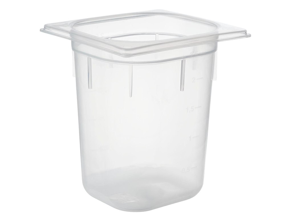 Kantine 1/6 GN 2.5 ltr 17.6x16.2x20 cm Polypropylen Klar