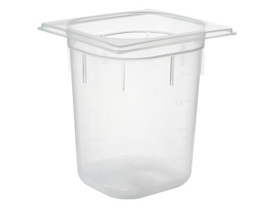 Kantine 1/6 GN 2.5 ltr 17.6x16.2x20 cm Polypropylen Klar