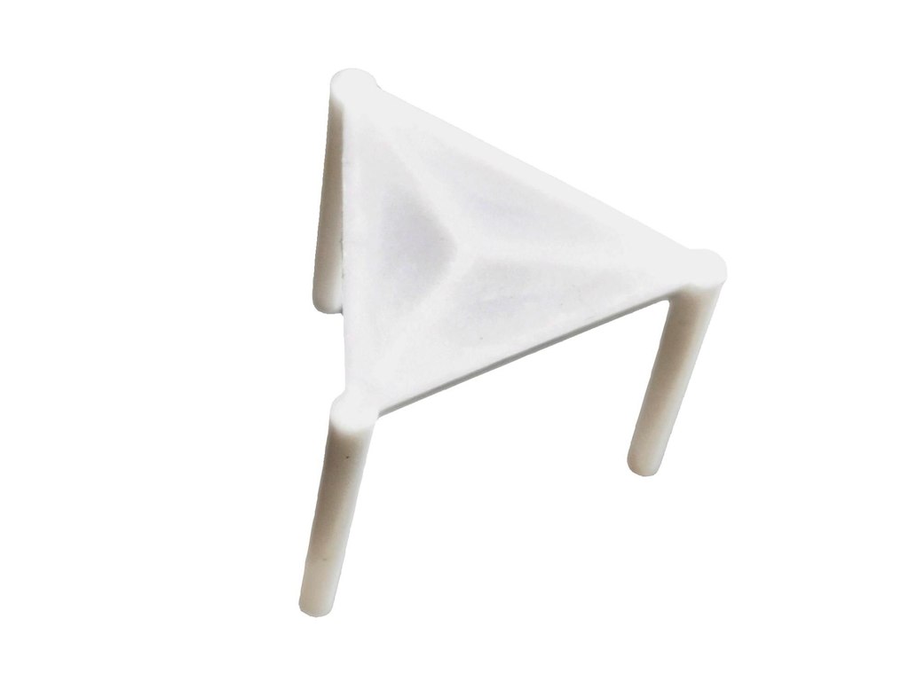 Trefod/Pizzabord 30 mm PS Hvid til Pizzaæske