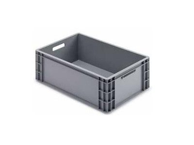 Plastkasse R-model 43.5 ltr 60x40x22.3 cm HDPE Grå