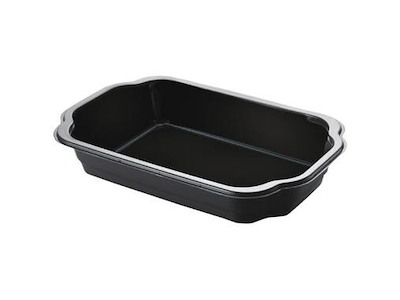 Bakke 1-rum Takeaway 1/4 GN 1400 ml 250x159x55 mm PP Sort