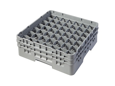 Opvaskekurv Cambro 50x50 cm til Glas 49-rum Plast Grå