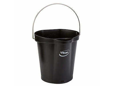 Spand Vikan Hygiejne 6 ltr Sort Rengøring/fødevarekontakt