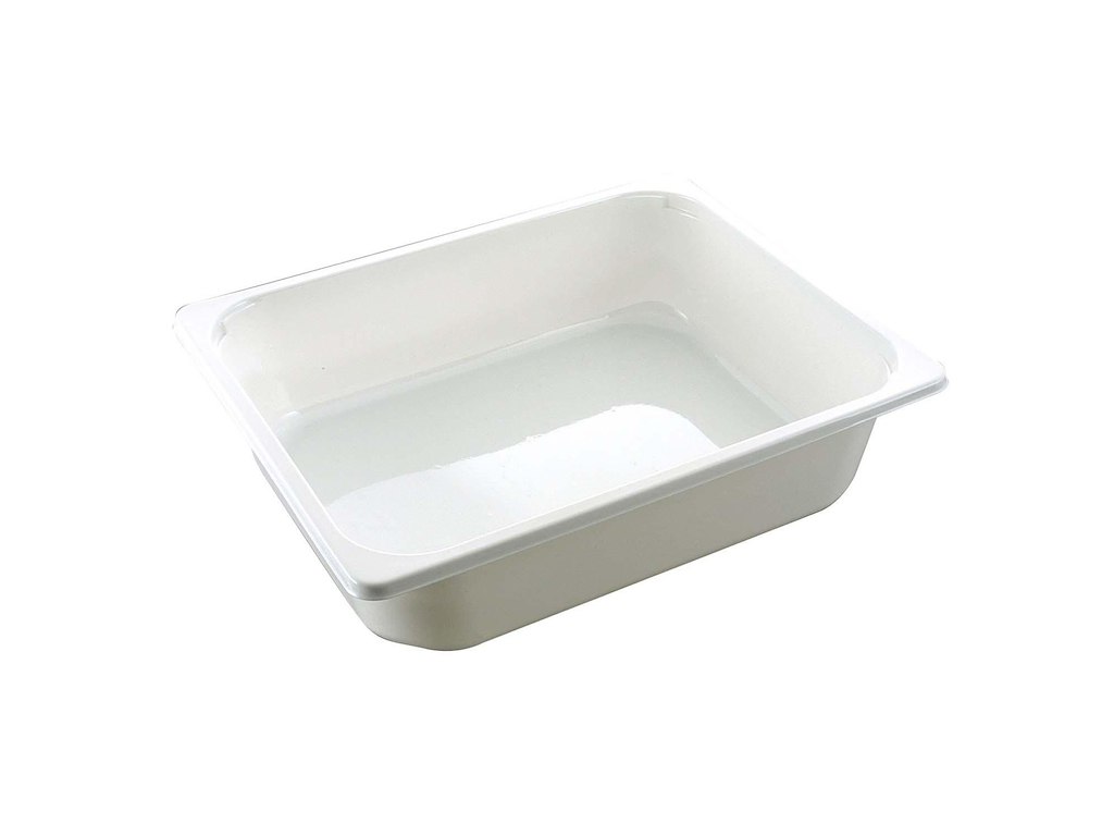 Bakke 1/2 GN C2325-1B 1-Rum 5100ml L325xB265xH80mm CPET Hvid