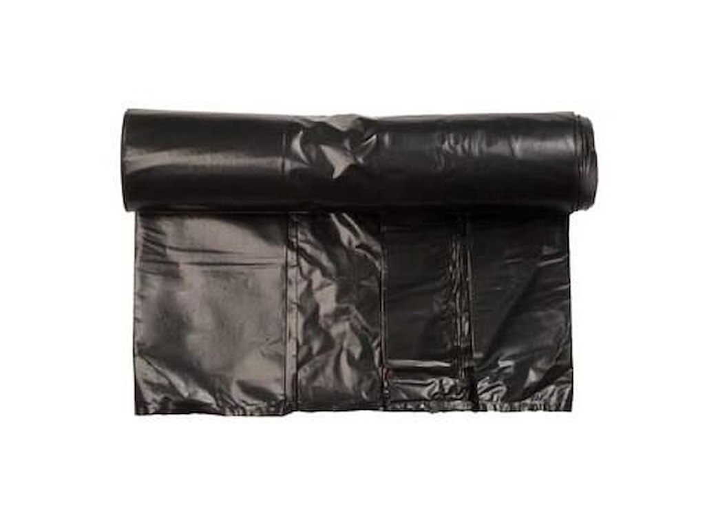 Sæk Med Snoreluk 100ltr B700xL1010mm 55my Strong Sort