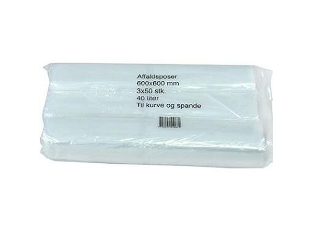 Spandepose 40ltr B600xL600mm 17my LDPE Klar