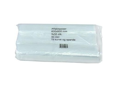 Spandepose 40ltr B600xL600mm 17my LDPE Klar