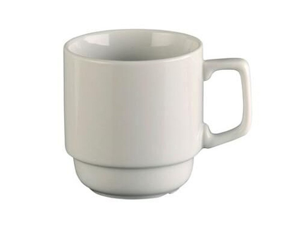 Krus 28 cl Ø8x9 cm Porcelæn Hvid