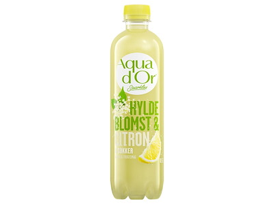 Mineralvand Aqua d'Or Hyldeblomst/Lemonade 0.5 ltr med Brus