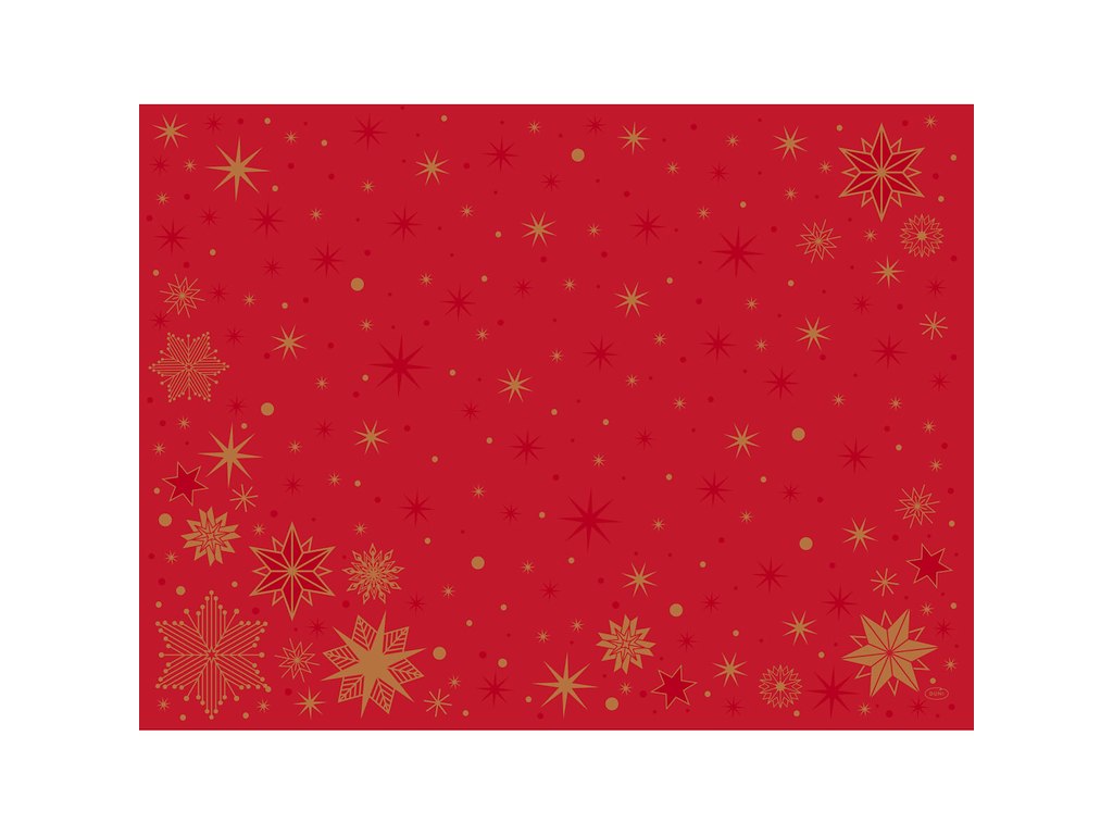 Dækkeserviet Bio Dunicel 30 x 40cm Stargazing Red