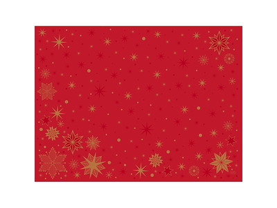 Dækkeserviet Bio Dunicel 30 x 40cm Stargazing Red